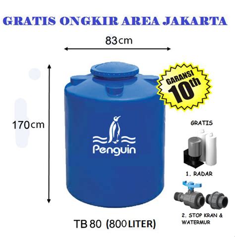 Jual Tangki Air Water Tank Toren Merk Penguin Liter Di Lapak