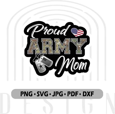 Proud Army Mom Svg Army Svg Military Mom Svg Mom Life Svg Etsy