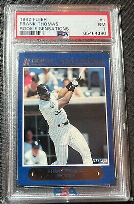 1992 Fleer Rookie Sensations Frank Thomas 1 PSA 7 NM Quantity