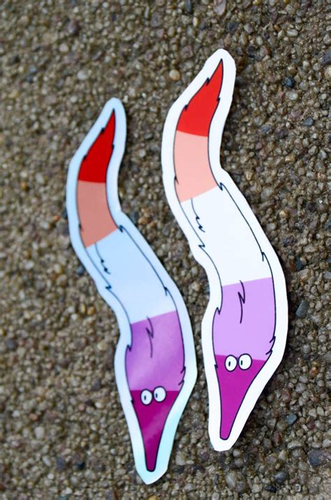 Lesbian Pride Worm On A String Sticker Matte Holographic Etsy De