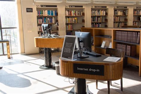 Interior View of National Public Library, Stockholm, Sweden Editorial ...