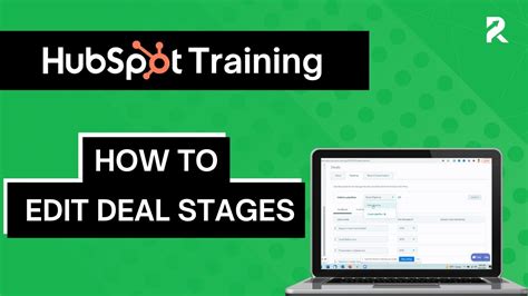 Editing Deal Stages In Hubspot Youtube