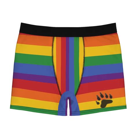 Oso y pata impresión Oso Gay Orgullo LGBTQ rayas de bandera Etsy