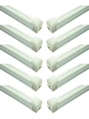 Tubo Led W Canaleta Mt Luz Blanca O Calida Piezas Color Blanco