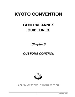 Fillable Online Kyoto Convention Fax Email Print Pdffiller