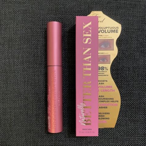 Too Faced Makeup New Too Faced Naturally Better Than Sex Mascara 98 Naturallyderived Formula