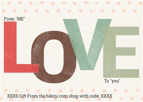 VAlentines Der Bikini