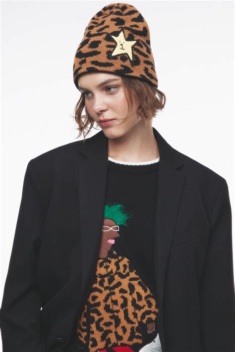 Шапка вязаная с принтом и нашивкой 2346018010, цвет: мультиколор (99 ...