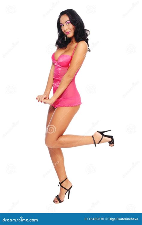 Brunette sexy photo stock Image du féminité mode femelle 16482870