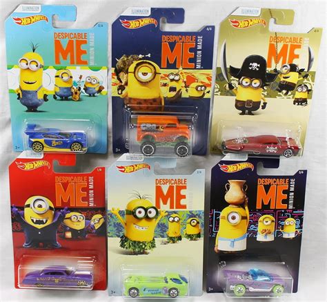 Amazon Hot Wheels Minions Set Of Despicable Me Minion Made Toys Games