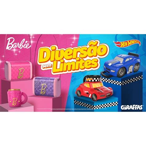Coleção Barbie e Hot Wheels no Giraffas Lacrada Giraffas Shopee Brasil