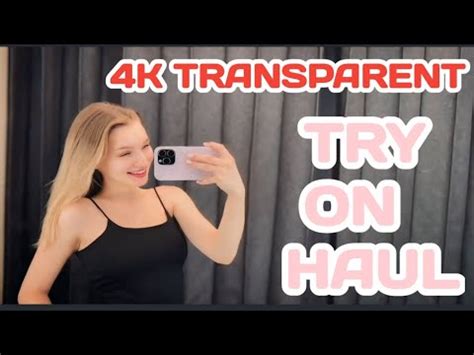 Video K Transparent Lingerie Try On Haul Hot Sheer Outfits Revealed See Through Bikini