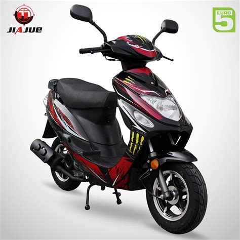 Scooter Spiro 50 Jiajue Noir Rouge Scooter 50cc 4 Temps Euro 5