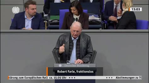 Aktuell Rede Robert Farle Fraktionsfrei Afd Am Dezember Im