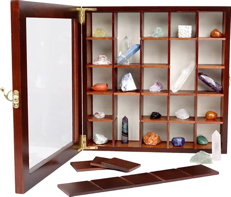 Smartyrocks Adjustable Rock Display Case Rock Collection