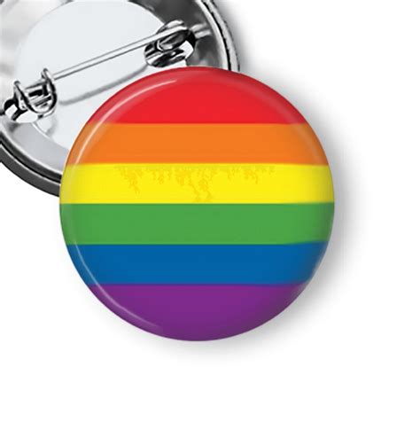 Lgbtq Gay Pride Rainbow Flag Pin Pinback Button Sizes Bulk Prices And Fridge Magnet B Etsy