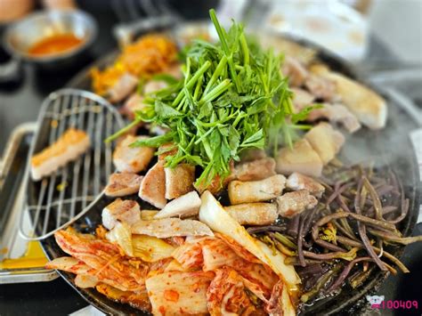 광교 삼겹살 맛집 조선부뚜막 향긋한 미나리 곁들여 뇸뇸 네이버 블로그