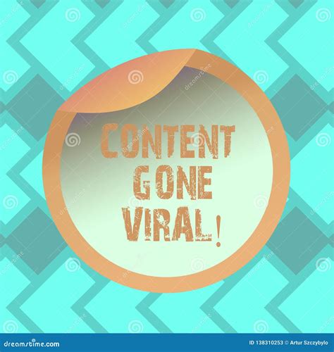 Text Sign Showing Content Gone Viral. Conceptual Photo Image Video Link
