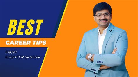 Best Career Tips From Sudheer Sandra Gampa Nageshwer Rao Motivation