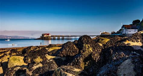mumbles pier   beach wales united kingdom
