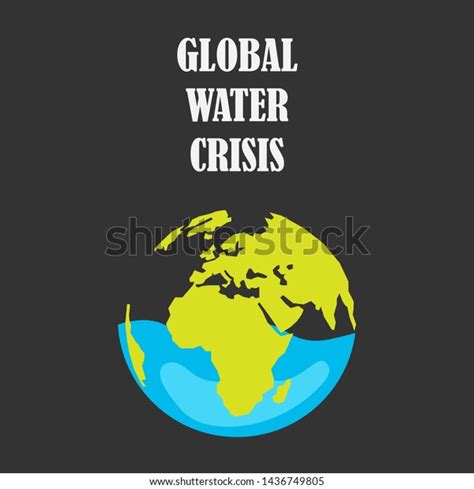 Illustration Global Water Crisis Vector File Stock Vector Royalty Free