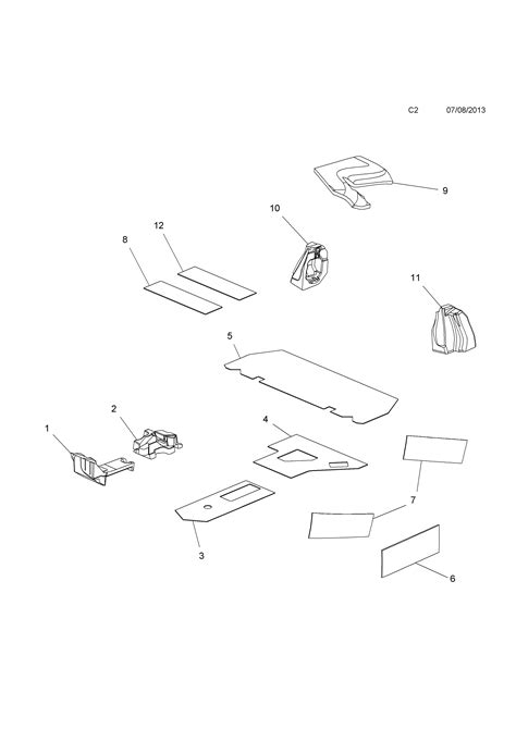 Opel Zafira C Roof Insulator Opel Epc Online Nemigaparts