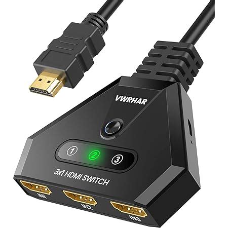 Amazon HDMI Switch GANA 4K HDMI Splitter 3 In 1 Out 3 Port HDMI