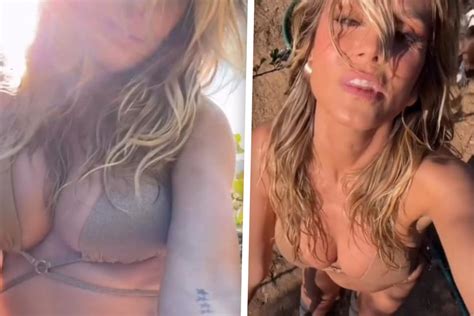 Hei E Gartenarbeit Heidi Klum Zeigt Sich Im Knappen Bikini