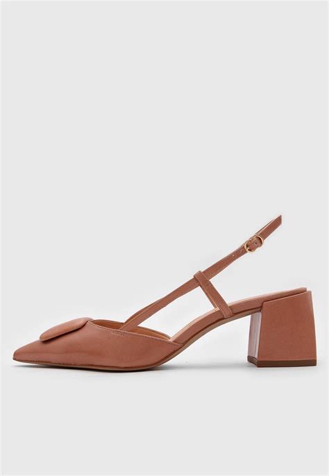 Scarpin Luiza Barcelos Slingback Nude Slingback Nude Shoes