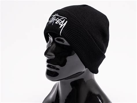 Купить Шапка Stussy цвет Черный купить по цене 700 рублей в интернет ...