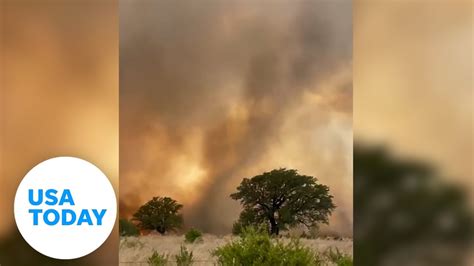 Chalk Mountain Fire Rages In Texas Strong Winds Worsen Conditions