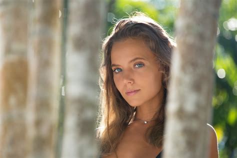 Brunette Blue Eyes K Women Watch Beauty Nature Long Hair Bonnet Katya Clover Hd Wallpaper