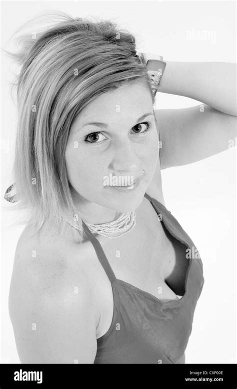 Busty Blonde Hi Res Stock Photography And Images Alamy