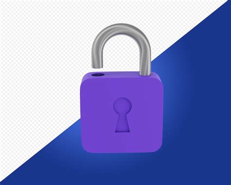 Premium Psd Unlocked Purple Icon