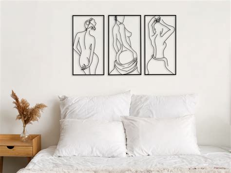 Nude Woman Body Metal Wall Art Naked Woman Back Decor Woman Etsy