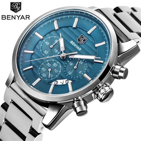 Benyar Chronograph Spor T M Elik Erkek Saatler St Marka L Ks Askeri