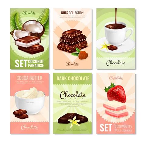 chocolate poster vector art icons  graphics