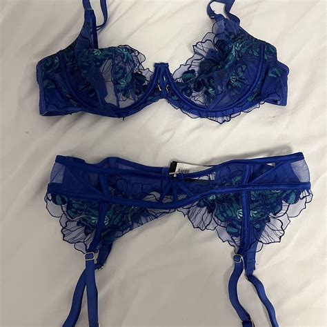 Ann Summers Lingerie Set Bra D Garter S And M Depop