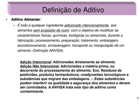 Aditivo O Que Significa - PPT - Aula - Uso de Aditivos no processo de alimentos PowerPoint ...