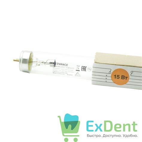 Лампа бактерицидная TIBERA UVC 15W G13 LEDVANCE (d26 x 438) - купить по ...