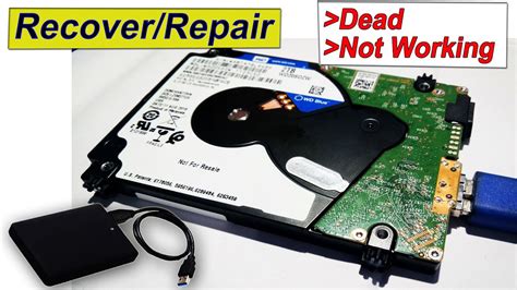 How To Repair A Dead External Hard Drive Wd External Hard Drive Not Working Youtube