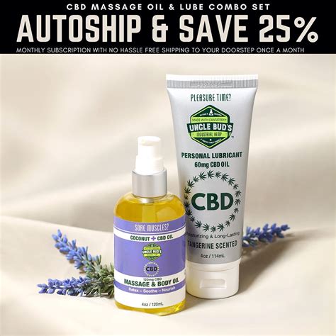 Better Sex Box Cbd Massage Oil Lube Uncle Buds Hemp