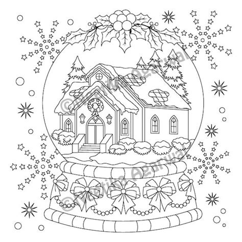 Snow Globes Coloring Pages