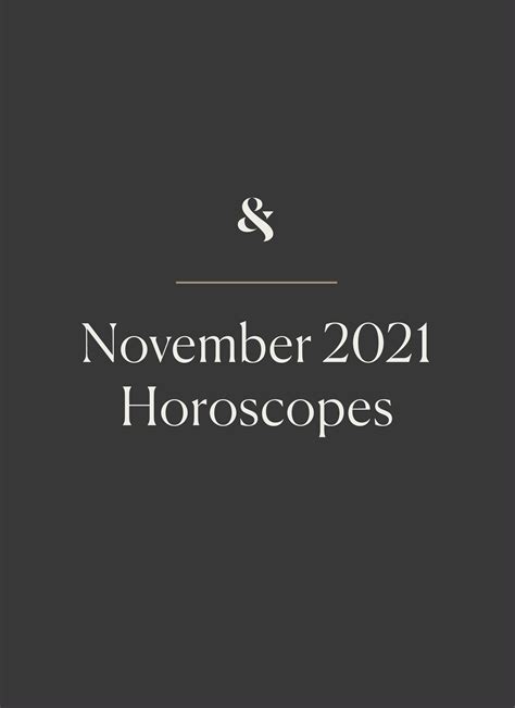 horoscope for november 21 8