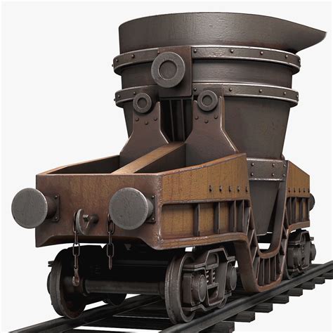 Hot Metal Ladle Transfer Car 3D Model 49 Obj Fbx Max Free3D