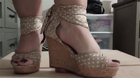 I WILL MAKE YOU CRY WITH MY BBW FEET IN WEDGE HEELS ThisVid