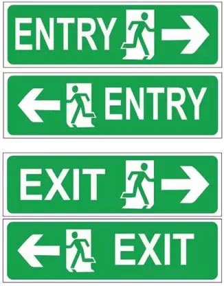 entryexit signs alf stationery