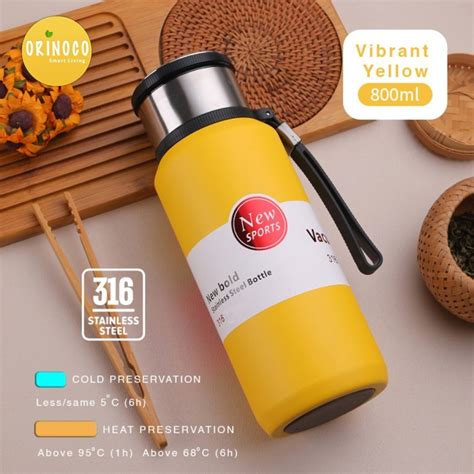 Jual Orinoco Botol Termos Hf Vacuum Flask Ml Cold Hot Anti Tumpah Di Seller Ayato