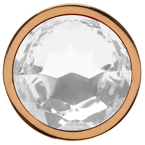 Plug Anal P Aço Dourado Pedra Vipmix Gall