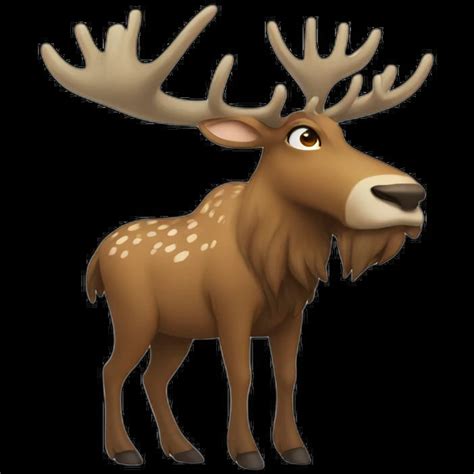 majestic deer  antlers emoji ai emoji generator